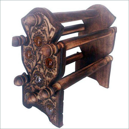 Desi Karigar Wooden Bangle Stand ( Black )