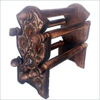 Desi Karigar Wooden Bangle Stand ( Black )