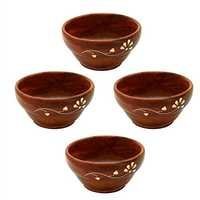 Desi Karigar Wooden Handmade Serving Bowl, Set of 4 Size 3.8 Inch