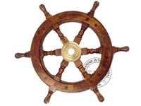Nautical Wooden Ship Wheel