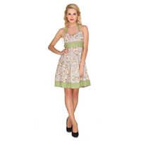Strap Dress - Polyester Multi Color, Regular Size S-m-l-xl-xxl, Sleeveless, Square Neck, Curved Hemline | Quick Dry, All Season, Printed Design