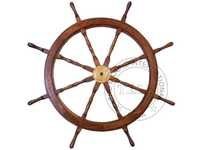 Collectible Wooden Ship Steering Wheel