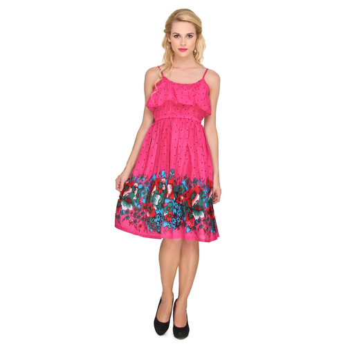 Digital Printed Dress Bust Size: 36 Inch (In)