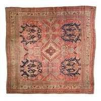 Oushak Rugs - Rubber Tpr Back Material | Machine Made, Elegant Pattern Design For Enhanced Aesthetic Appeal