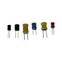 Drum Inductor - Ferrite Core, Customizable Size, Yellow Color | High Dc Current Bias Capability, Radial Leaded, High-temperature Resistance, Ideal For Switching Regulators