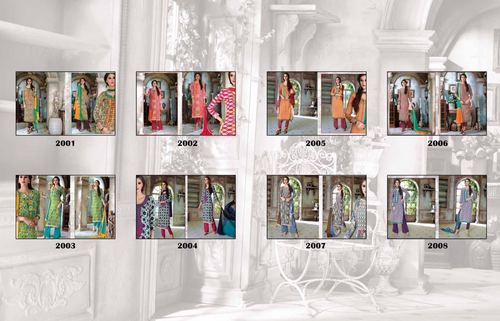 Cotton Suit with Emb