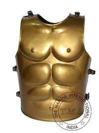 Brass Antique Finish Greek Muscle Armour