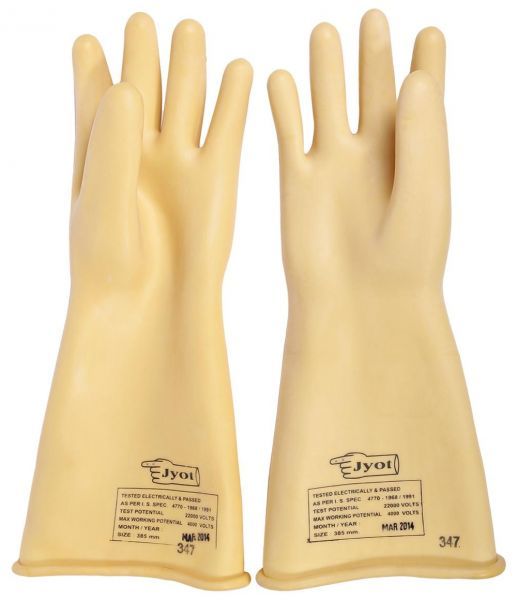 Electrical Rubber Hand Gloves