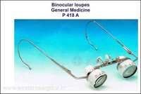 Heine Binocular Loupes - 2.3x Magnification, Working Distances 340 Mm & 450 Mm | Stainless Steel, Silver Finish, Portable Design