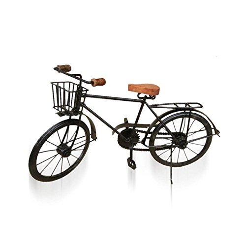 Desi Karigar Black Mango Wood And Wrought Iron Model Cycle