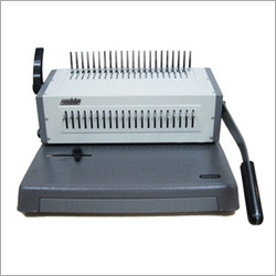 Manual Comb Binding Machine - Gray, Binding Capacity 450 Sheets, Punching 18/20 Sheets | Manual Operation, Durable Design, Low Maintenance