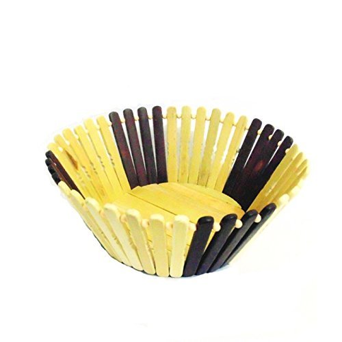 Desi Karigar  Wooden Flower and Fruit Basket Buy 1 Get 1 Free