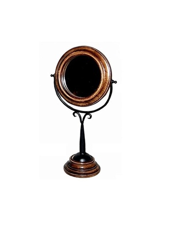 Desi Karigar  Antique Fancy Design Wooden Mirror Frame Size(LxBxH-9x5x17) Inch