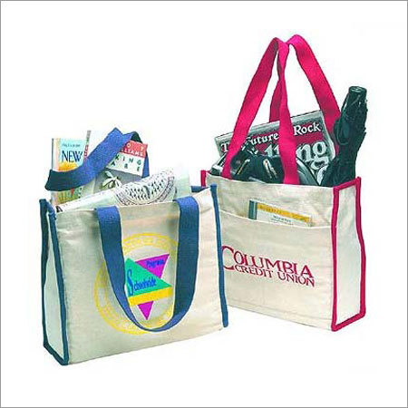 Colored Trim Tote Bags