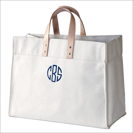 Monogrammed Canvas Bags