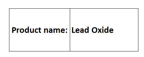 Lead Oxide