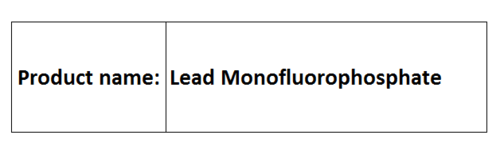 Monofluorophosphates