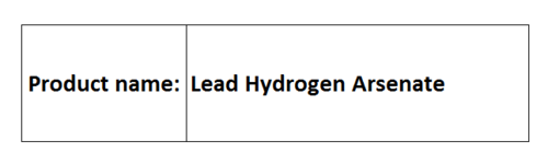 Lead Hydrogen Arsenate - Crystalline PbHAsO4, Water Soluble Insecticide for Potato Pest Control