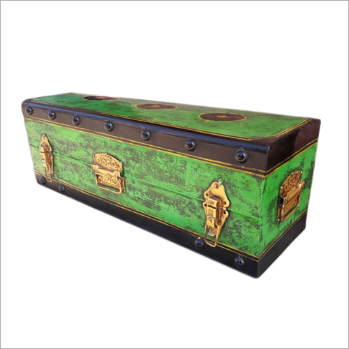 Wooden Iron Painted Storage Box
