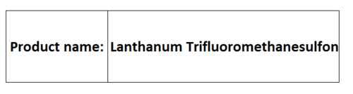 trifluoromethanesulfonates Compounds
