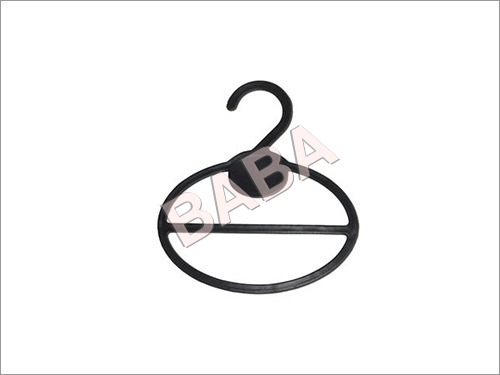 Plastic Scarf Hangers - Plastic, 7x5 cm, Black | Durable, Lightweight, Space-Saving, Easy Use, Neat Display