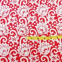 Handmade Floral Print Fabric 5 Meter Indian Hand Block Print Fabric