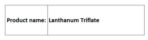 triflate Compounds