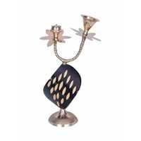 Desi Karigar Beautiful Wooden Antique Incense Holder With Brass Design