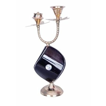 Desi Karigar  Beautiful Wooden Antique Incense Holder With Brass Design