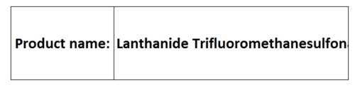trifluoromethanesulfonates Compounds