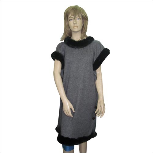Designer Poncho - Wool Blend, One Size, Gray | Soft Fabric, Stylish Design, Warm Comfort, Durable Material, Versatile Style
