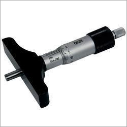 Silver And Black Depth Micrometer