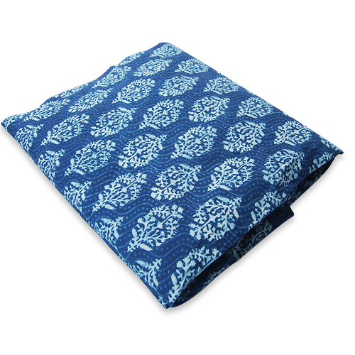 Indigo blue cotton fabric soma Designs  fabric for garments
