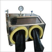 Glove Box - Stainless Steel, Customizable Dimensions | Dual Nitrile Gloves, Hepa Filter, Analog Pressure Gauge, Acrylic Window