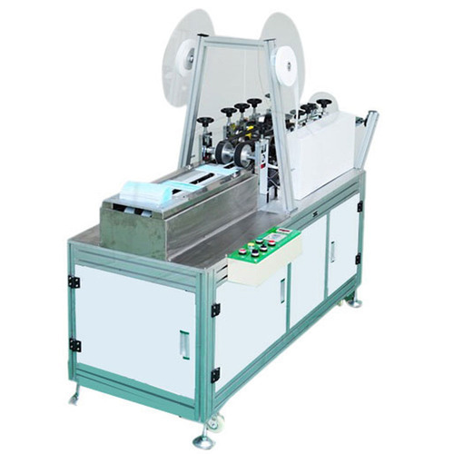 Ultrasonic Mask Tie On Machine - 1500L x 1100W x 1550H mm, White | Aluminium Alloy, 50 pcs/min High Speed Operation