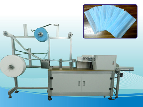 Surgical Mask Making Machine - Semi Automatic, 800 kg Weight , White Color for Face Mask Production