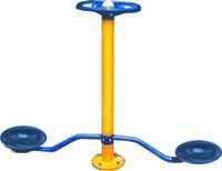 Double Twister Standing - Durable Steel Frame, Adjustable Height , Perfect For Fitness Enthusiasts