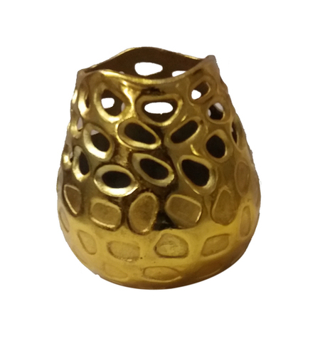 Antique Flower Vase - Handicraft Design, Gold Finish | Elegant Home DÃ©cor Accent for Timeless Floral Arrangements