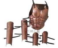 Copper Antique Roman Muscle Armour With Hand & Leg Gaurd Set