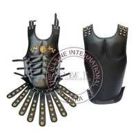 Black Leather Dragon Roman Muscle Armour Cuirass