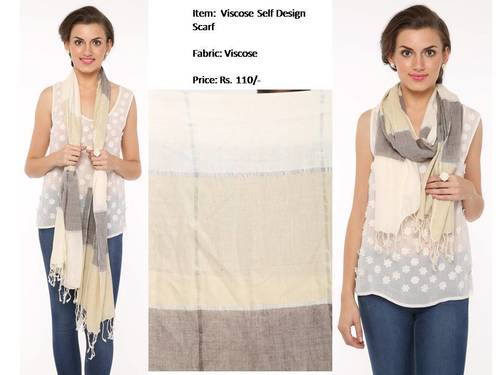 Fashion Scarves - Viscose Multi Color 80x26 Inches | Soft Delicate Texture, Dry Cleaning, Quick Dry, All Season Use