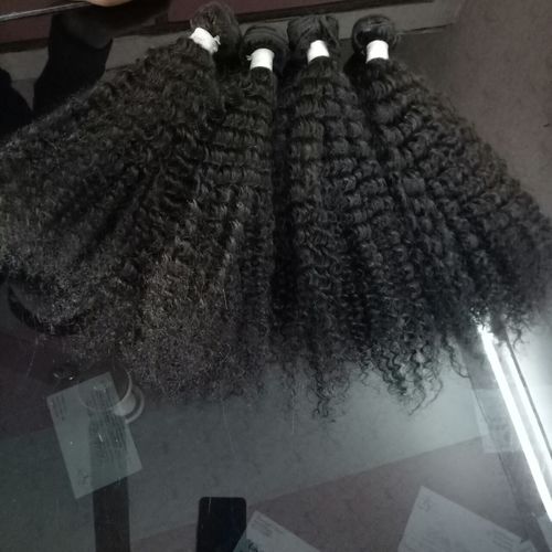 Virgin Human Hair - Remy Indian Hair, 203.2 to 812.8 mm Length, Black Color, Unisex Use, 1 kg Weight