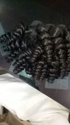 Virgin Hair - Remy Indian Human Hair, 203.2 to 812.8 mm Length | Unisex Black Color, 1 kg Weight, Suitable for Men and Women