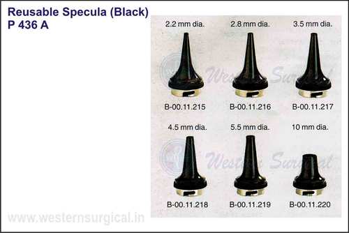 Reusable Specula (Black)
