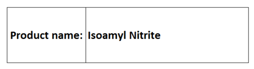 Isoamyl Nitrite - Liquid, Boiling Point 132-134°C, Density 0.87g/ml | Cyanide Antidote, Methemoglobin Inducer, Oxidant
