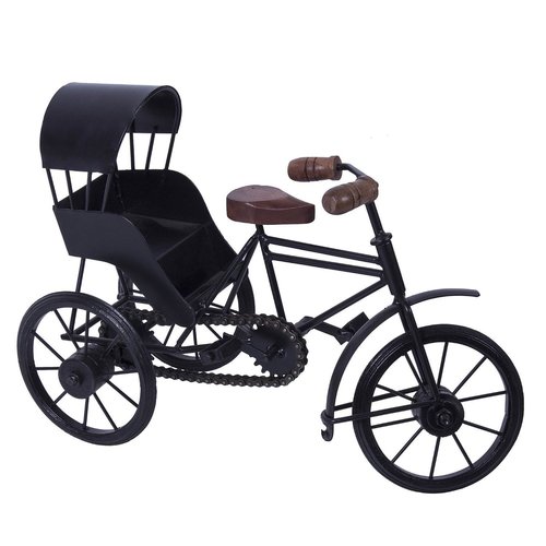 Desi Karigar Home Decorative Metal Art Work of Miniature Rickshaw