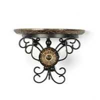 Desi Karigar wood & wrought iron hand carved big wall bracket