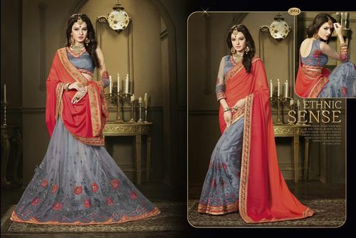 Blue Designer Sarees