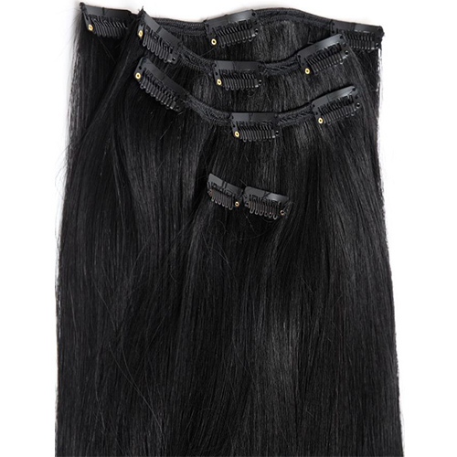 Clip On (With 11 Clip Ons) Hair Grade: Remy Hair