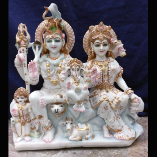 Marble Idol Moorti Shiv Parivaar